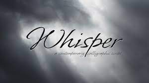 Przykładowa czcionka Whisper #1